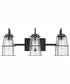 Sapelo 3-Light Vanity Bronze