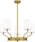 Parkington 5-light Chandelier Aged Brass
