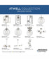 Atwell 3-Light Mid-Century Modern Semi-Flush Mount Brushed Nickel
