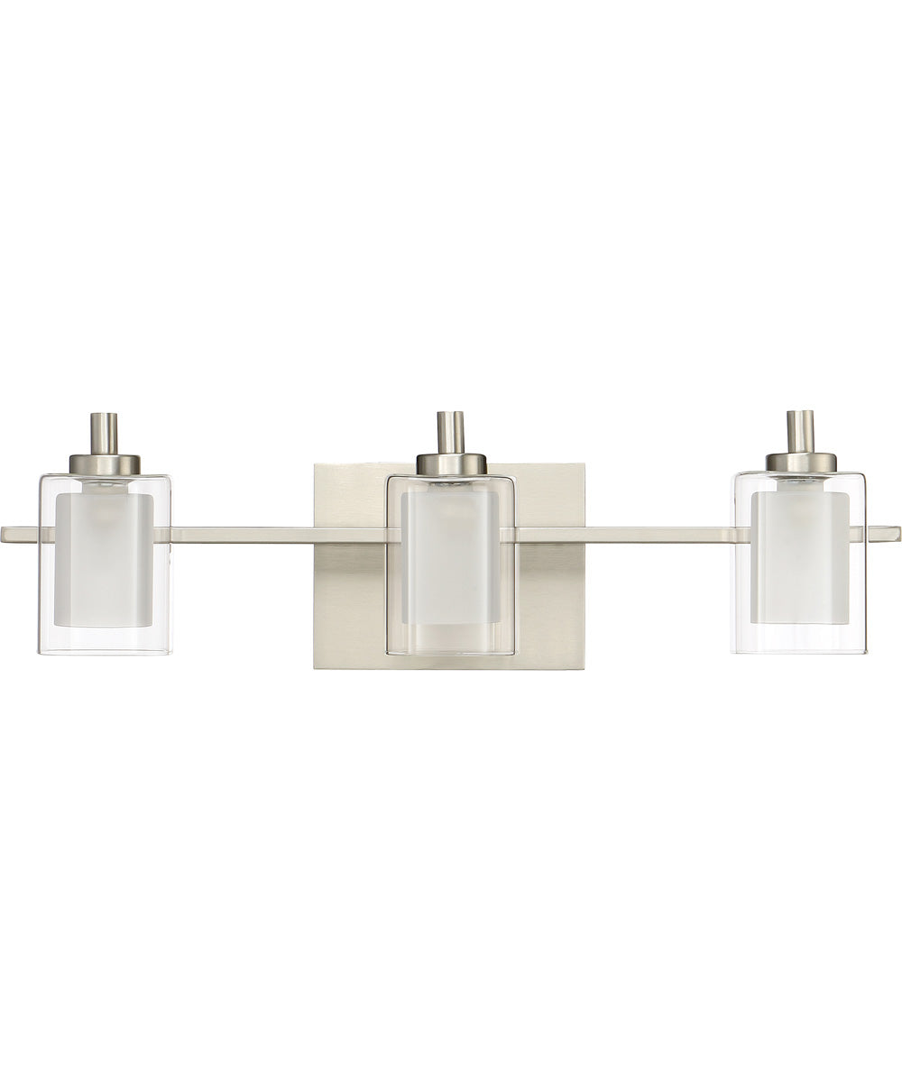 Kolt Large 3-light Bath Light Brushed Nickel