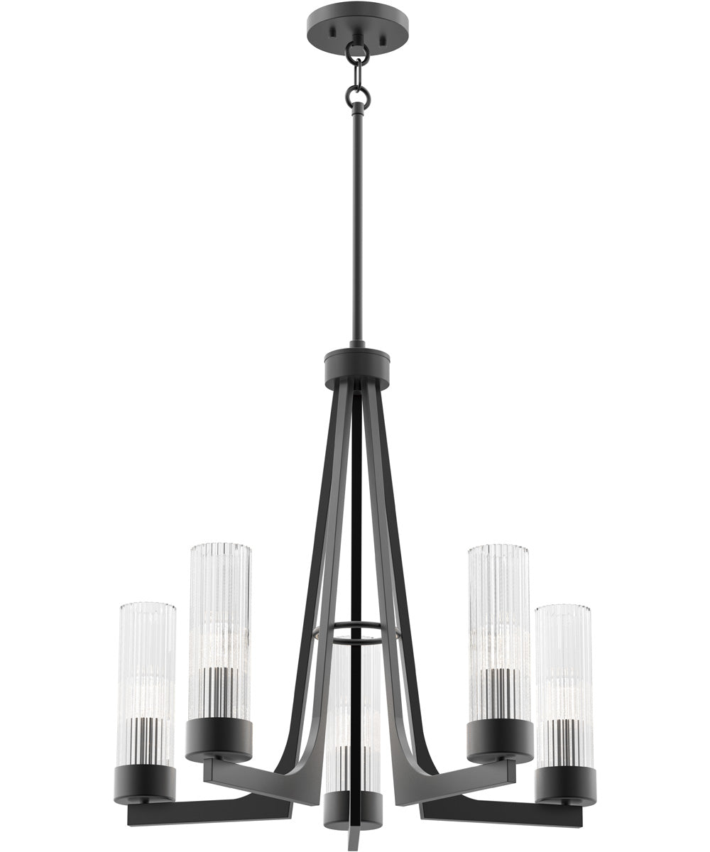 Delos 5-Light Chandelier Anthracite