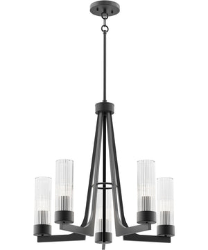 Delos 5-Light Chandelier Anthracite
