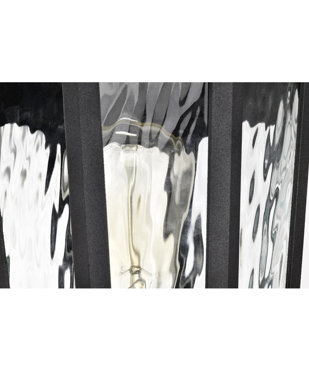 East River 1-Light Outdoor Matte Black