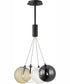 Burst 4-Light LED Pendant - Mixed Black