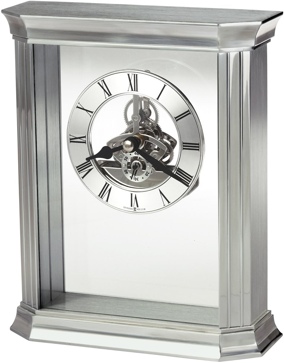 8"H Rothbury Tabletop Clock Silver