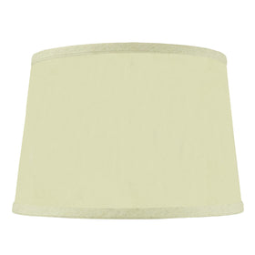 12"W x 8"H Hardback Shallow Drum Lamp Shade Eggshell Fabric
