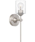 Aria Small 1-light Wall Sconce Brushed Nickel