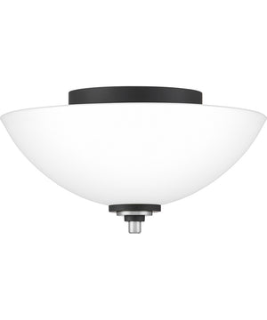 Conrad Medium 2-light Flush Mount Brushed Nickel