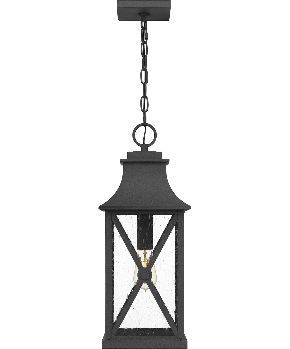 Ellerbee Large 1-light Outdoor Pendant Light Mottled Black