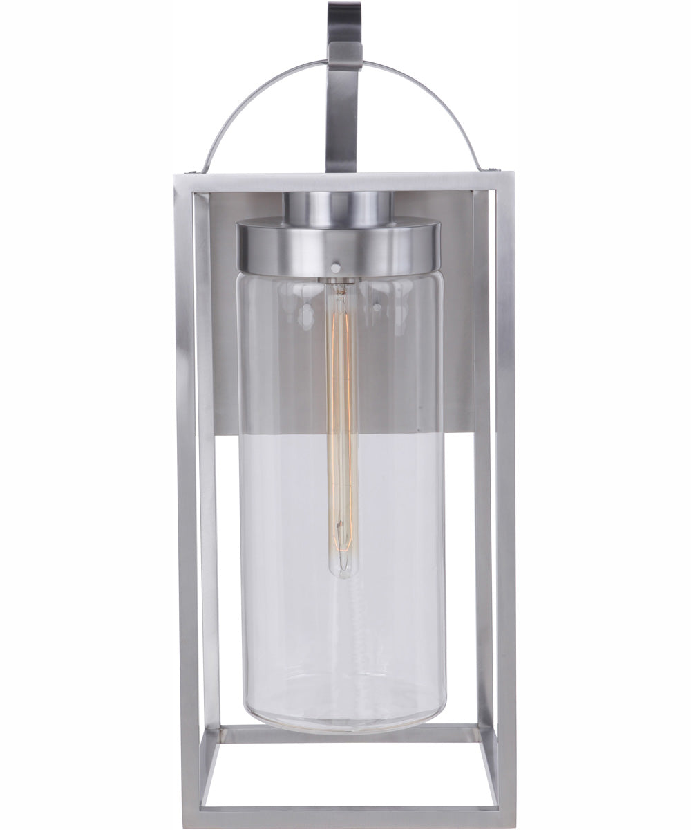 Neo 1-Light Outdoor Wall Lantern Satin Aluminum