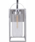 Neo 1-Light Outdoor Wall Lantern Satin Aluminum
