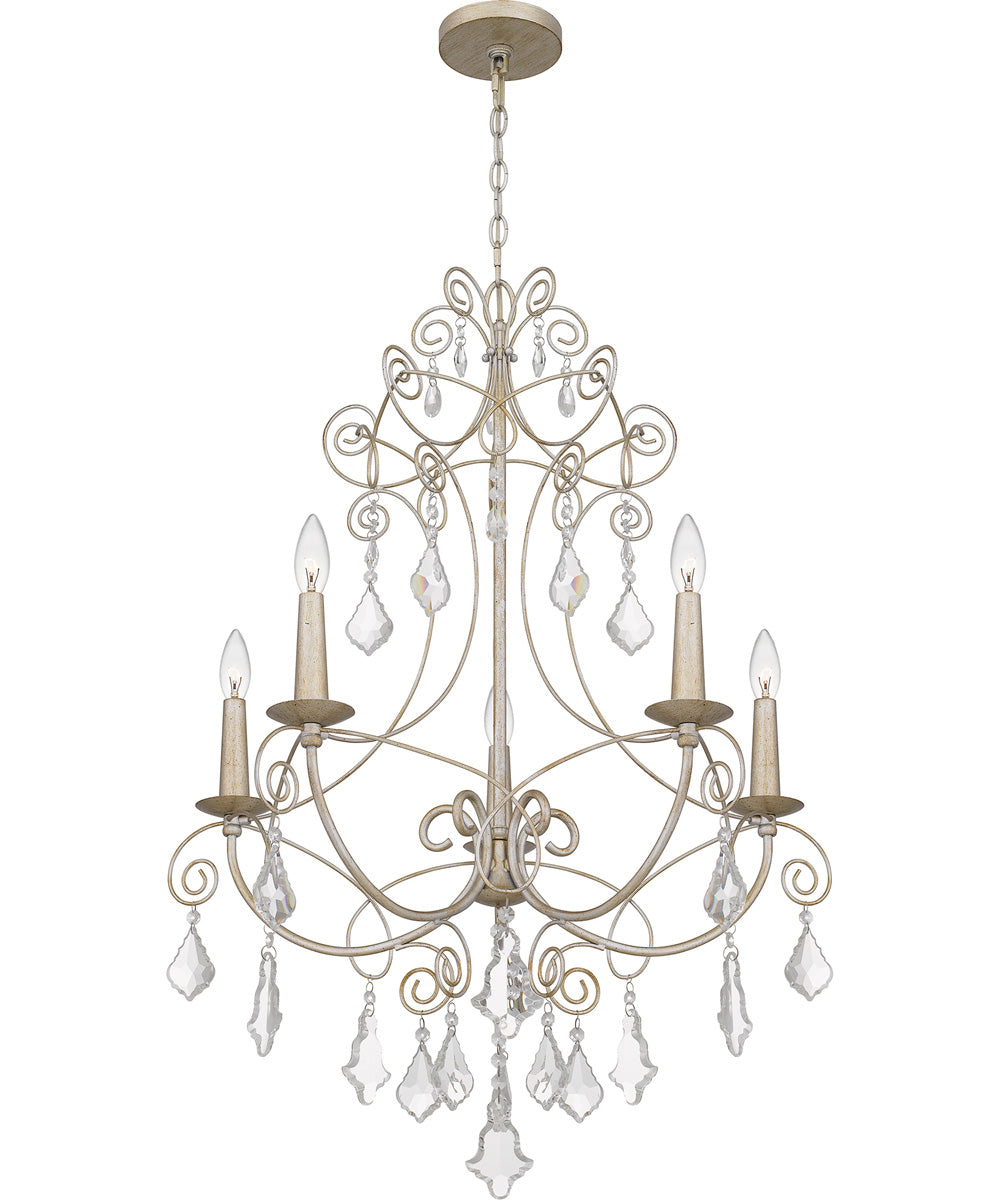 Merida 5-light Chandelier Vintage Gold