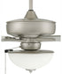 60" Outdoor Super Pro 211 2-Light Indoor/Outdoor Ceiling Fan Painted Nickel