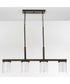Mast 4-Light Linear Chandelier Antique Bronze