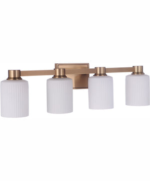 Bretton 4-Light Vanity Satin Brass