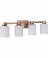 Bretton 4-Light Vanity Satin Brass