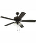 52" Outdoor Pro Plus 104 Clear 3-Light Indoor/Outdoor Ceiling Fan Espresso