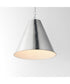 Veritas 18 inch 1-Light Pendant Satin Nickel
