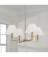 Gilda 4-Light Chandelier Aged Brass