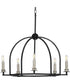 Seneca 5-Light Farmhouse Chandelier Light Matte Black