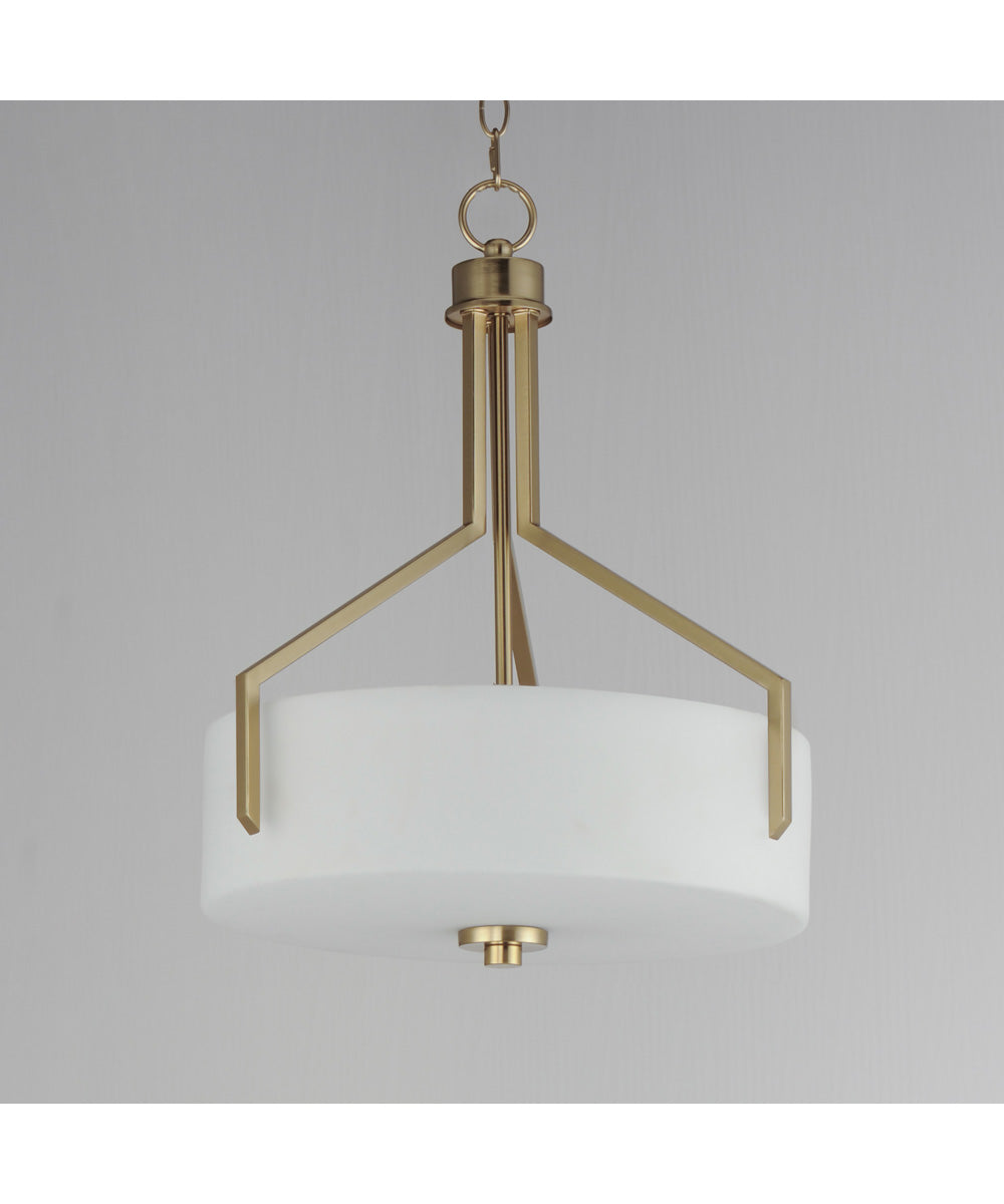 Dart 3-Light Pendant Satin Brass