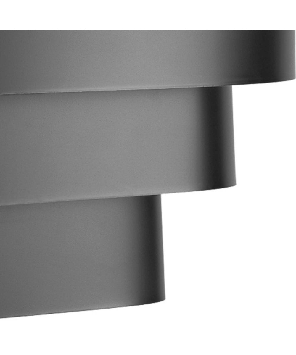 Louvered Wall Sconce Matte Black
