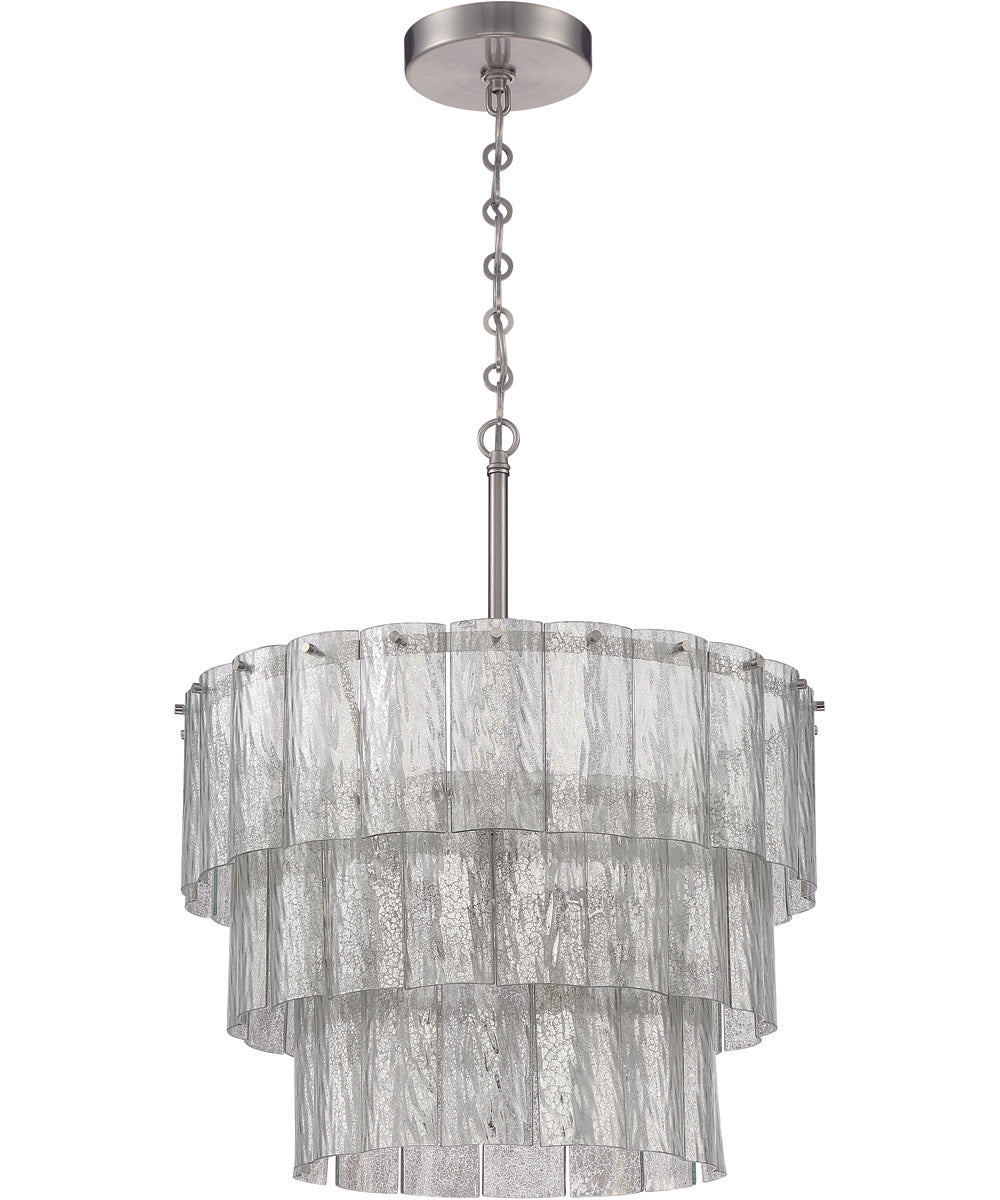 Museo 9-Light Pendant Brushed Polished Nickel