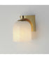 Scoop 1-Light Bath Vanity Natural Aged Brass