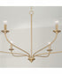 Dolan 6-Light Chandelier Matte Brass