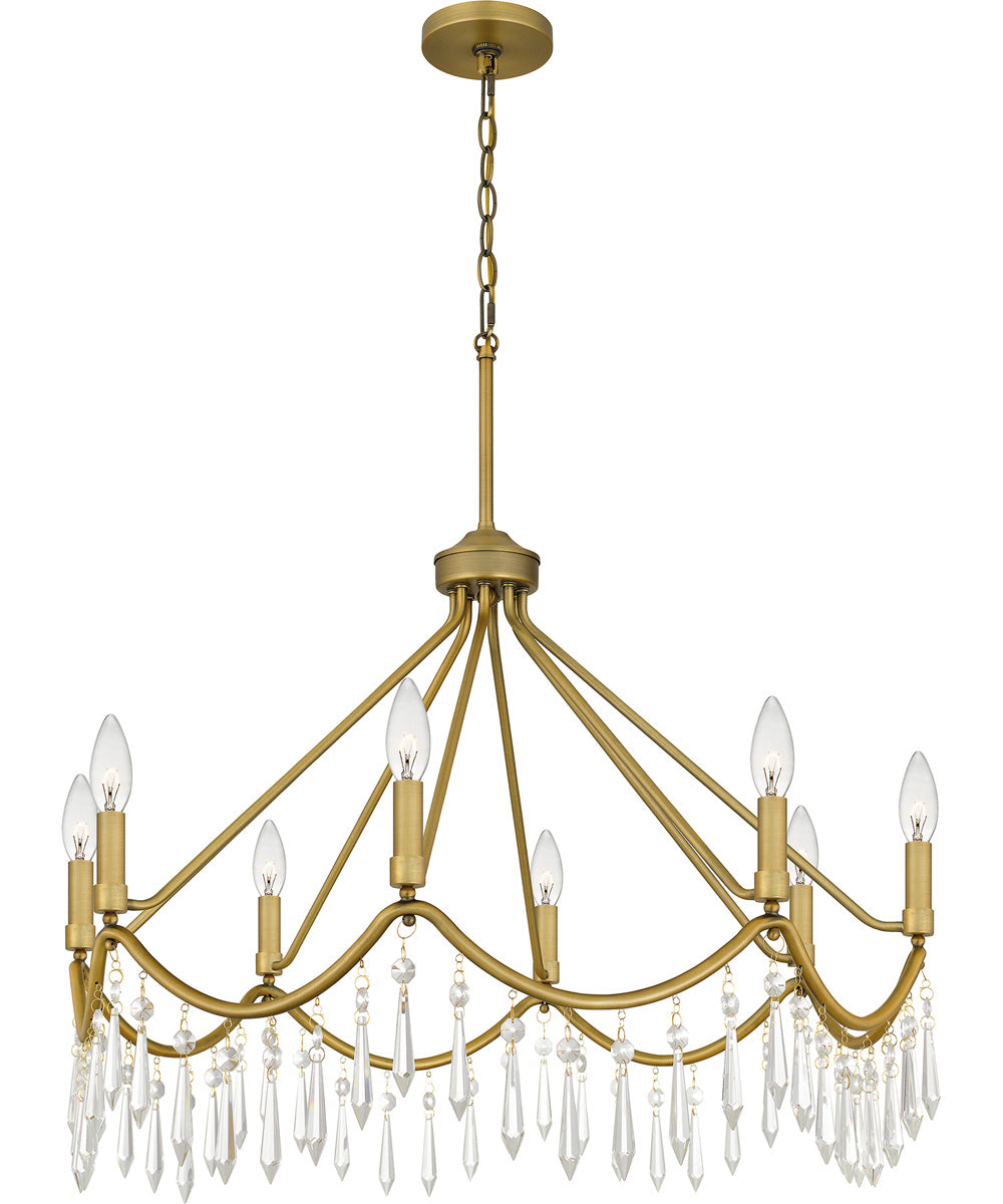 Airedale 8-light Chandelier Aged Brass