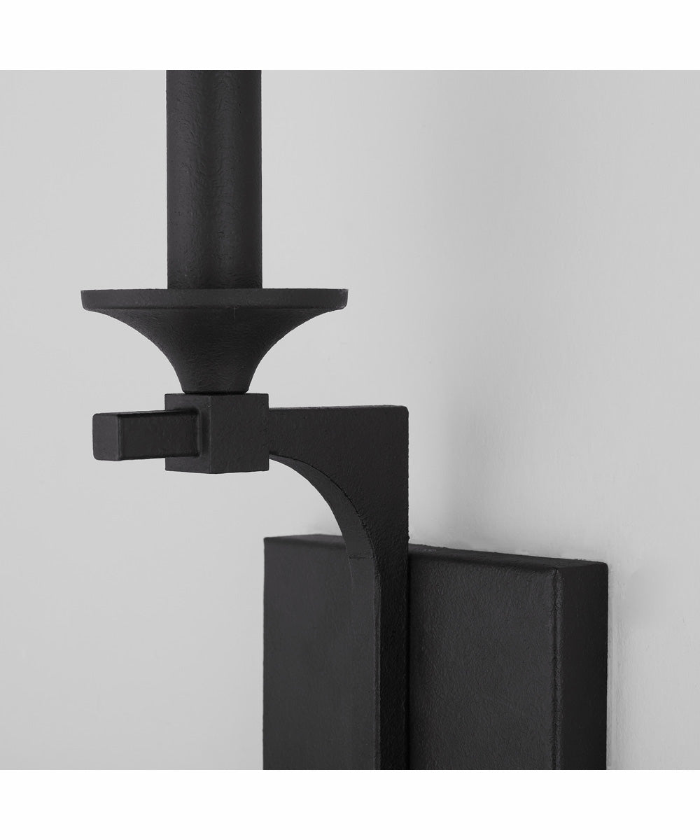 Clint 1-Light Sconce Black Iron
