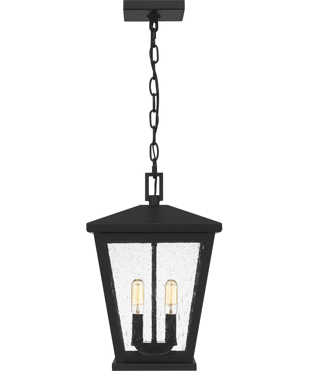 Joffrey Large 2-light Outdoor Pendant Light Matte Black