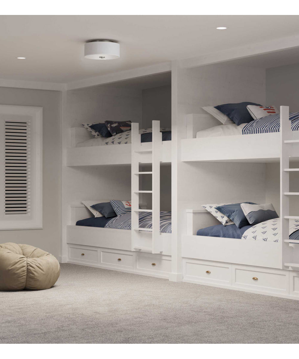 Inspire LED 13" LED Flush Mount Brushed Nickel