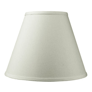 14"W x 11"H Hard Back Empire Lamp Shade Light Oatmeal