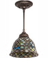 8" Wide Tiffany Fishscale Mini Pendant