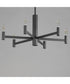 Emana 6-Light Chandelier Black