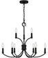 Briar 9-light Chandelier Matte Black
