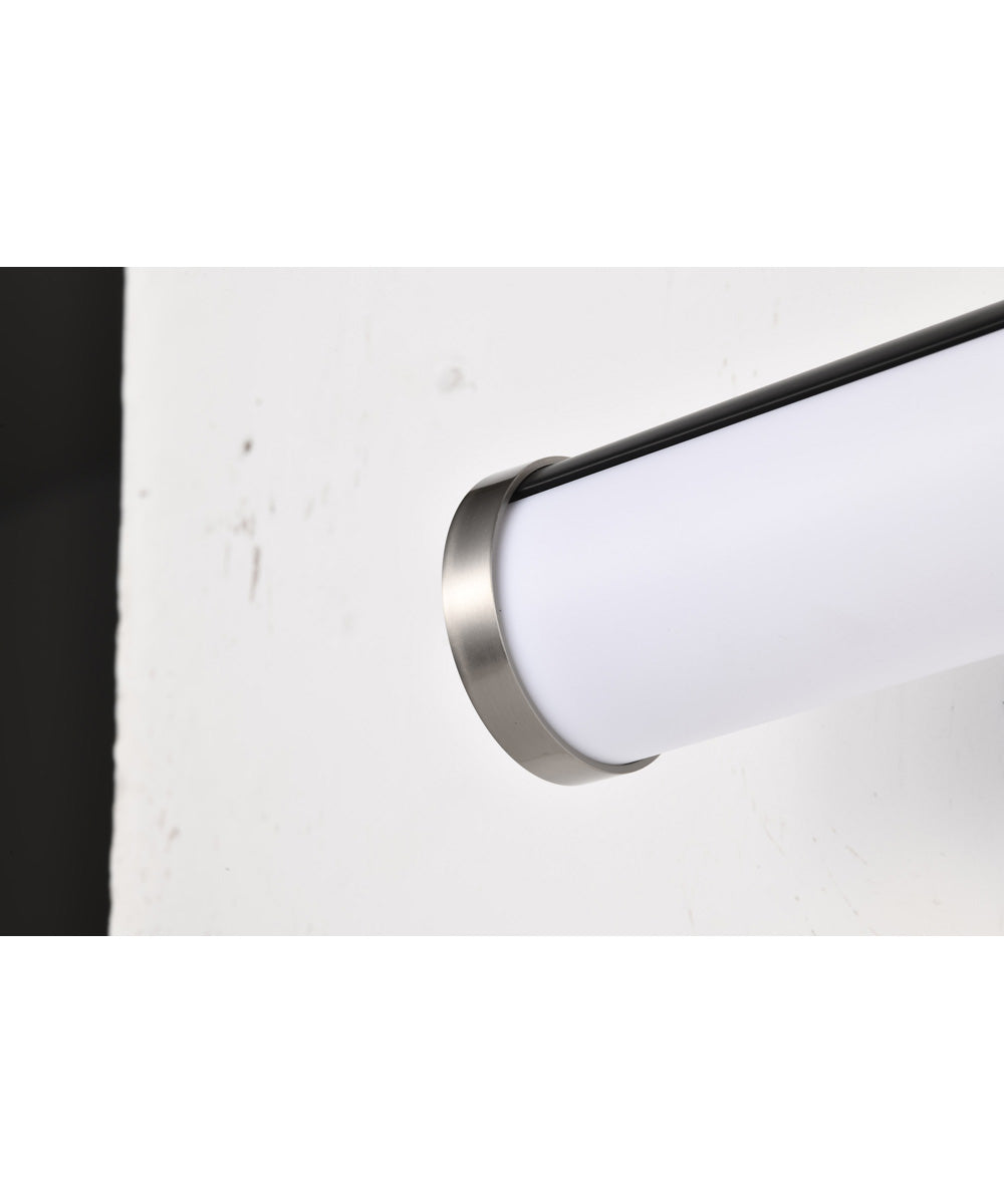 Solano  Vanity & Wall Black / Brushed Nickel