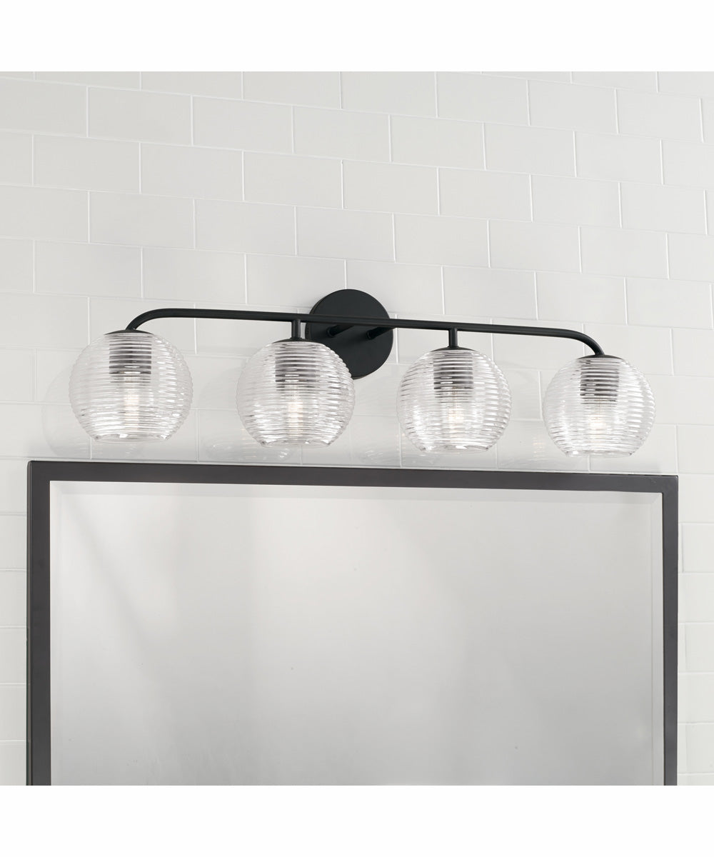 Dolan 4-Light Vanity Matte Black