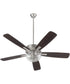 52" Ovation 2-light LED Ceiling Fan Satin Nickel
