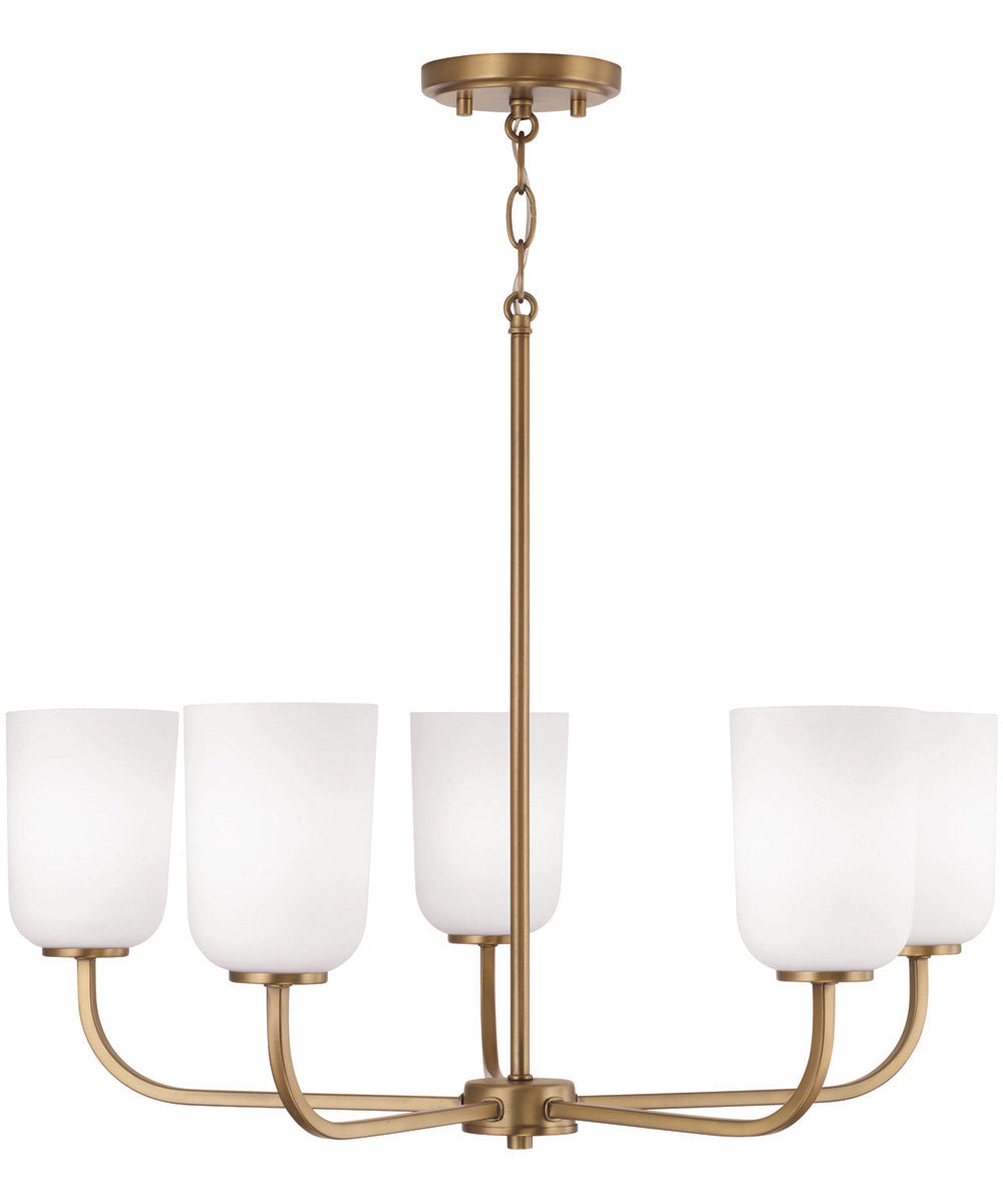 Lawson 5-Light Chandelier Aged Brass