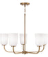 Lawson 5-Light Chandelier Aged Brass