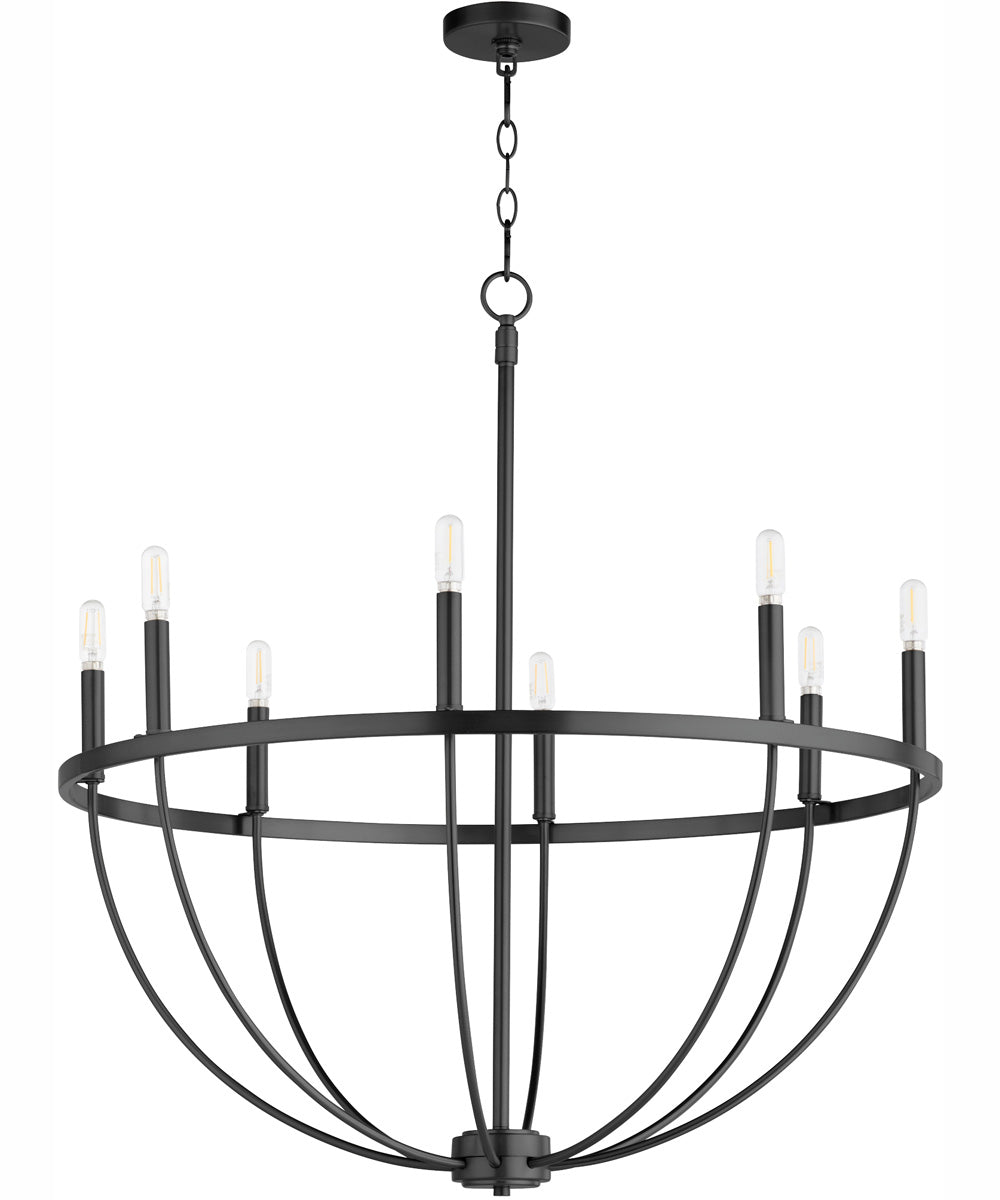 Tribute 8-light Chandelier Matte Black