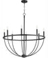 Tribute 8-light Chandelier Matte Black