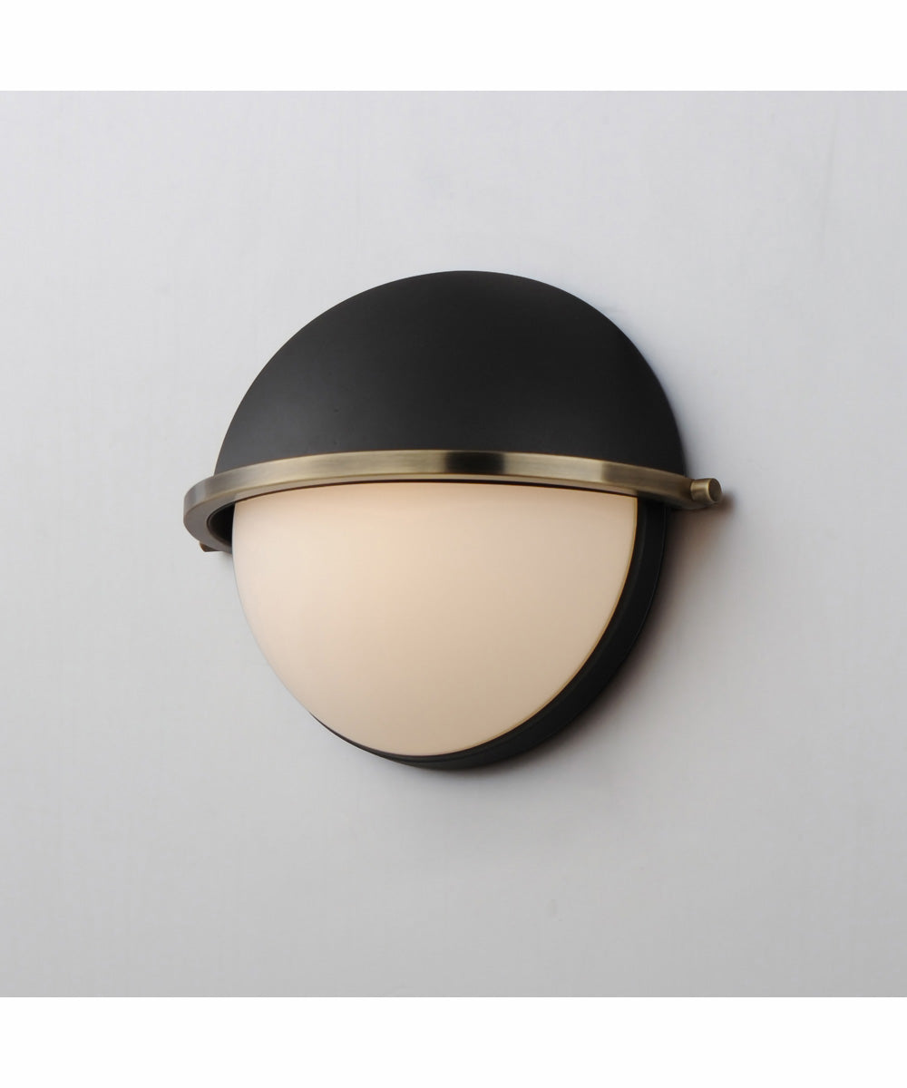 Duke Half Sconce Black/Weathered Brass