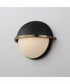 Duke Half Sconce Black/Weathered Brass