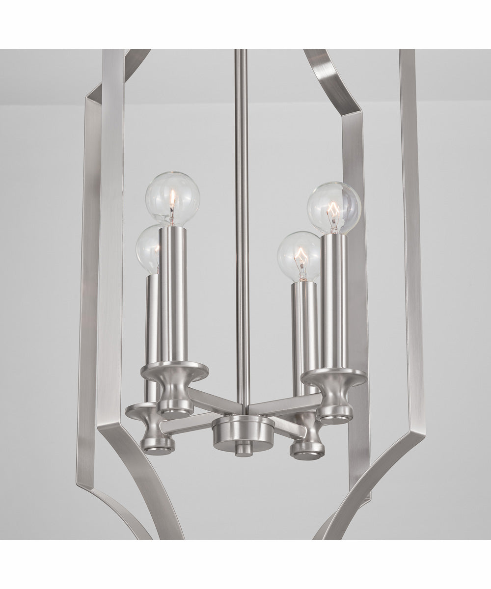 Myles 4-Light Foyer Brushed Nickel