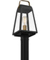 O'Leary Large 1-light Outdoor Post Light  Coastal Armour Steel Earth Black