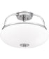 Easton 3-light Semi Flush Mount Polished Chrome