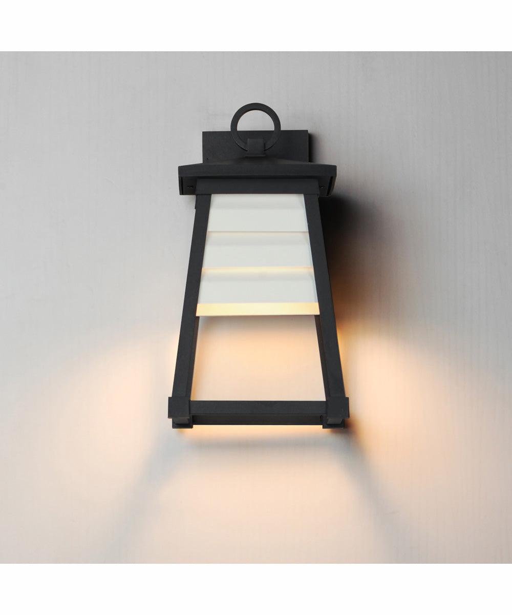 Shutters Vivex 1-Light Small Outdoor Wall Sconce Black